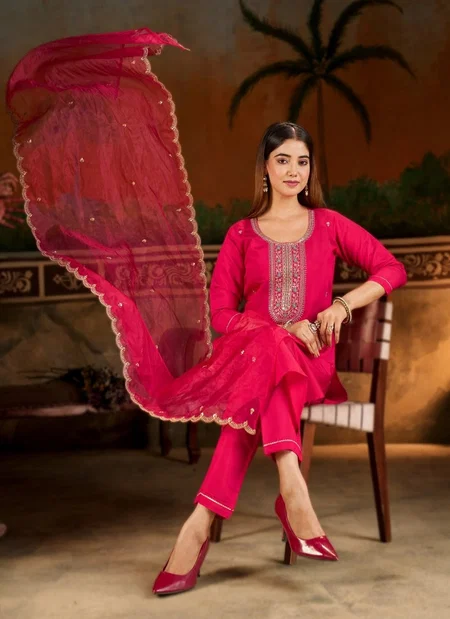 Swaraj By Nsf Silk Blend Top With Bottom Dupatta Wholesale Market In Surat